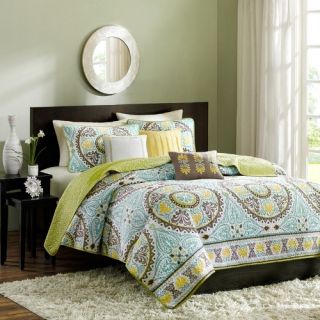 Samara Bali 6 Piece Quilted Coverlet Set by Madison Park   Bedding and Bedding Sets