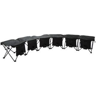 Creative Outdoor Folding Curved 6 person Bench
