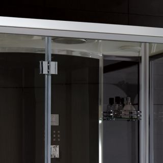 Platinum 59 x 35.5 x 87.4 Neo Angle Door Steam Shower by Ariel Bath