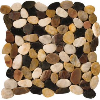 Emser Tile Natural Stone Flat Rivera Random Sized Pebble Unpolished
