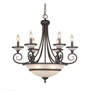 Vaxcel Da Vinci 11 Light Chandelier   28.5W in. Oil Burnished Bronze