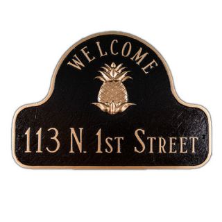 Montague Metal Products Inc. Pineapple Welcome Address Plaque
