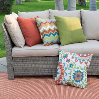 Coral Coast Cantara Outdoor Toss Pillow   20 x 20 in.  Set of 2   Outdoor Pillows