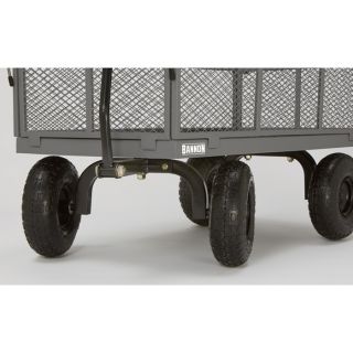 Bannon Industrial-Grade Steel Wagon — 800-Lb. Capacity, 10in. Tires  Hand Pull   Towable Wagons