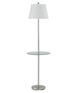 Cal Lighting BO 2077GT Andros Metal Floor Lamp with Glass Tray   Floor Lamps