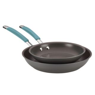 Rachael Ray Cucina Hard Anodized Nonstick Twin Pack Skillet Set, Gray