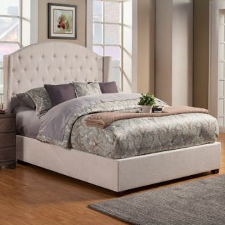 Alpine Furniture Ava Tufted Upholstered Panel Bed   Diver Soap   Platform Beds