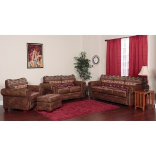 Brown Tapestry Sierra Mountain Lodge 4 piece Sofa Set   16414508