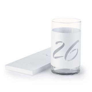 White Shimmer Laser cut Table 21 30 Number Wraps