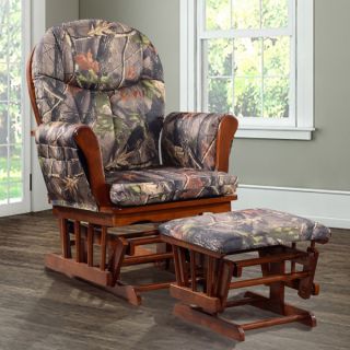 Artiva USA Home Deluxe Camouflage Fabric Cushion Glider Chair and