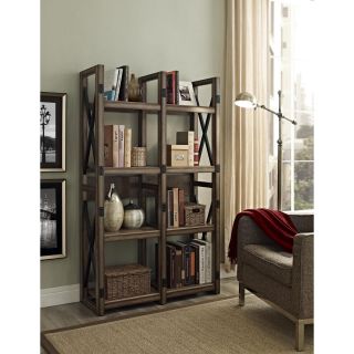 Altra Wildwood Rustic Metal Frame Bookcase/ Room Divider  