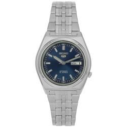 Seiko Mens 21 Jewels Automatic Stainless Steel Blue Dial Watch