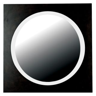 Eclipse Dark Walnut Wall Mirror   28.5 diam. in.   Mirrors