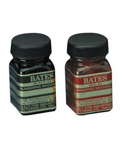 Bates Ink For Number Machine, 1 oz, Red (Each)   Shopping