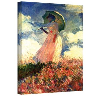 Claude Monet Woman with Sunshade Gallery Wrapped Canvas