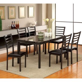 Furniture of America Hartley 7 Piece Black Dining Set   17091456