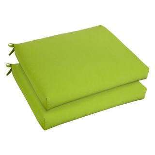 Bristol 20 inch Indoor/ Outdoor Macaw Green Chair Cushion Set with