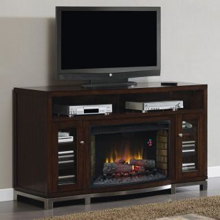 Classic Flame Wesleyan Media Infrared Electric Fireplace   Cherry
