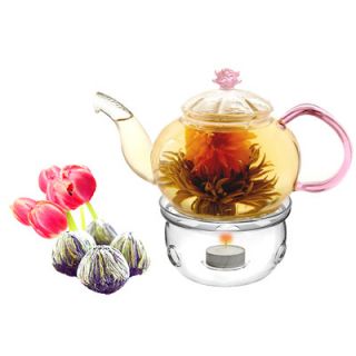 Tea Beyond Juliet 0.63 qt. Fab Flowering Tea Set