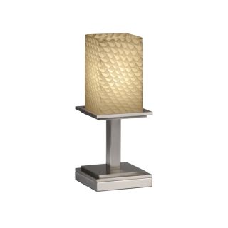 Justice Design Group Fusions Montana 1 light Short Nickel Table Lamp