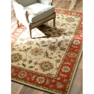 Rubin Hand Tufted Beige Area Rug