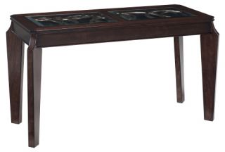 Magnussen Ombrio Wood and Glass Sofa Table   Cherry