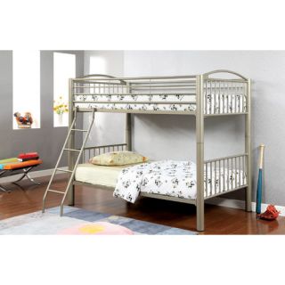 Hokku Designs Kostemia Twin Over Twin Bunk Bed with Ladder