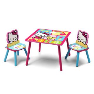 Hello Kitty Kids 3 Piece Table & Chair Set by Delta Children