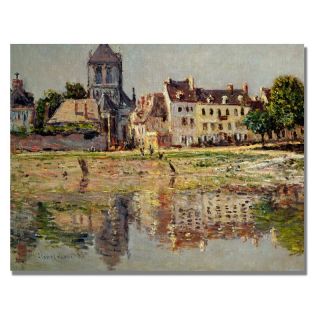 By The River at Vernon Canvas Art by Claude Monet   Wall Art
