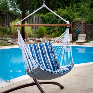 Tropical Palm Stripe Soft Comfort Hanging Hammock Chair   Hammock Chairs & Swings