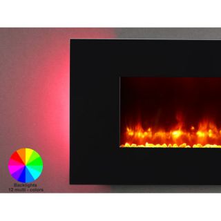 Puraflame Remote Control Wall Mounted Flat Panel Electric Fireplace