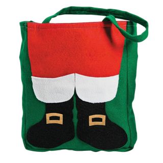 Santa Claus Christmas Fuzzy Tote Bag   Shopping   The Best