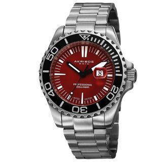 Akribos XXIV Mens Divers Quartz Date Bracelet Watch