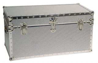 Silver Steel Trunk   Storage Chests & Trunks