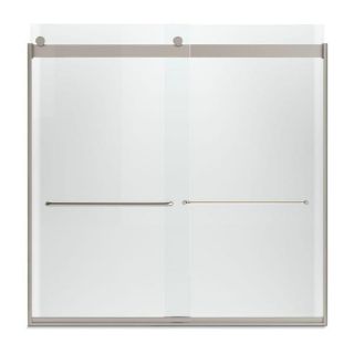 Levity 59 3/4 inches x 57 1/4 inches Frameless Bypass Tub/Shower Door