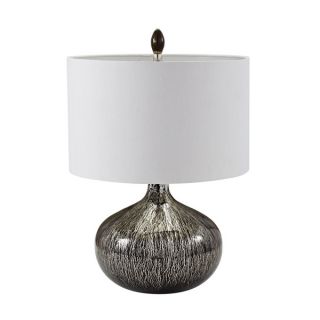 Dimond Black Mercury Glass Silver Black Table Lamp   17429645