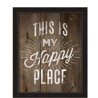 This Is My Happy Place Framed Textual Art on Canvas by Click Wall Art
