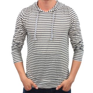 Vance Co. Mens Pull over Long Sleeve Striped Hoodie