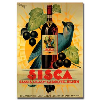 Sisca by Henry Le Monnier Vintage Advertisement on Wrapped Canvas