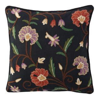 Handmade Crewel Floral Designer Cushion Cover (India)   17554788