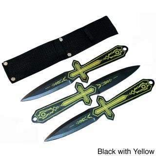 Defender 3 Piece Set of 10 Inch Throwing Knives   Shopping