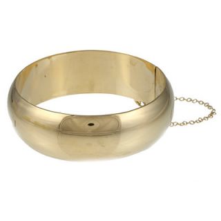 Sterling Essentials 14k Gold over Silver 20mm Polished Bangle Bracelet