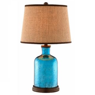 Casa Cortes Marina Blue Glass Table Lamps (Set of 2)