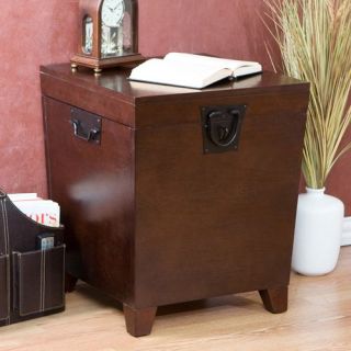 Southern Enterprises Pyramid Trunk End Table   Espresso   End Tables