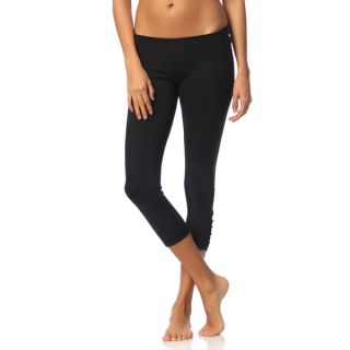 Balini Womens Slim Fit Black Yoga Capri Pants  ™ Shopping