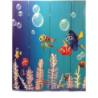 71 x 64 Finding Nemo 4 Panel Room Divider by ORE Furniture