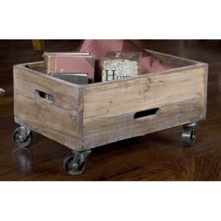 Uttermost Stratford Reclaimed Wood Rolling Box
