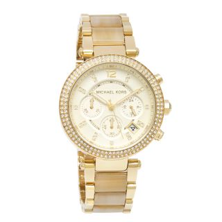 Michael Kors Womens MK5632 Parker Chronograph Goldtone Watch