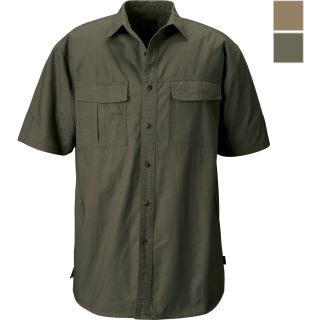 Gravel Gear Cotton Ripstop Short Sleeve Work Shirt with Teflon  Short Sleeve Button Down Shirts
