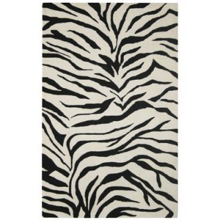 Rizzy Home Volare Black/Ivory Zebra Print Area Rug